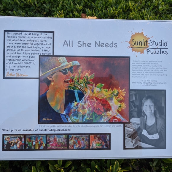 Puzzle Sunlit Studios. Puzzles based on beautiful watercolor paintings. 500 pc - Picture 2 of 8